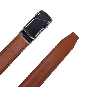 «کمربند مردانه چرم طبیعی مدل Reilly با سگک فلزی نقره‌ای و طراحی کلاسیک»“Men’s natural leather belt Reilly model with silver metal buckle and classic design