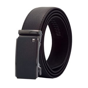 کمربند ریلی مشکی با سگک فلزی محکم و دوام بالا Black rail belt with sturdy metal buckle and high durability