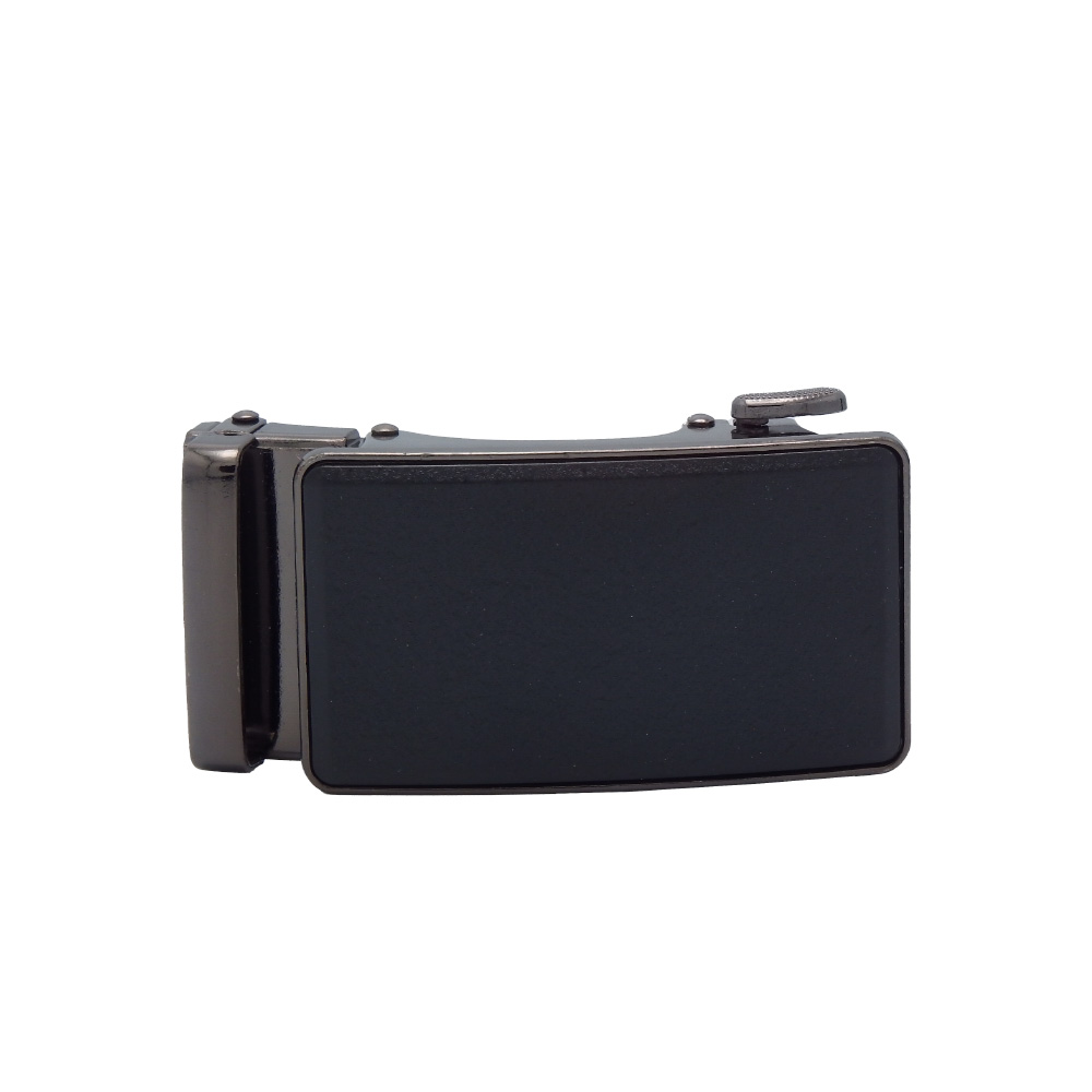 کمربند مردانه ریلی با سگک فلزی سفید رنگ مدل KT2082BUMen's rail buckle belt with silver metal buckle, model KT2082BU