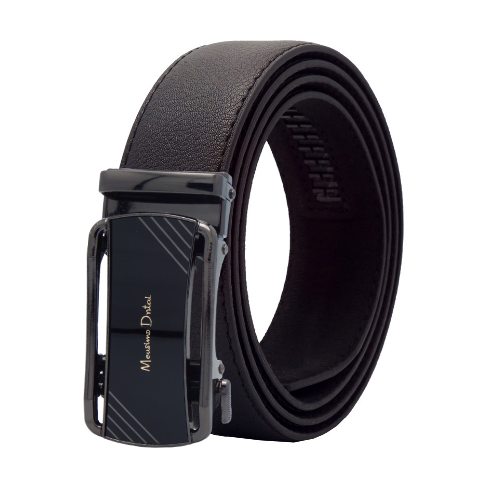 کمربند چرم طبیعی مردانه برند KT Leathers رنگ طبیعی روشن. KT Leathers men’s natural leather belt in light tan color.