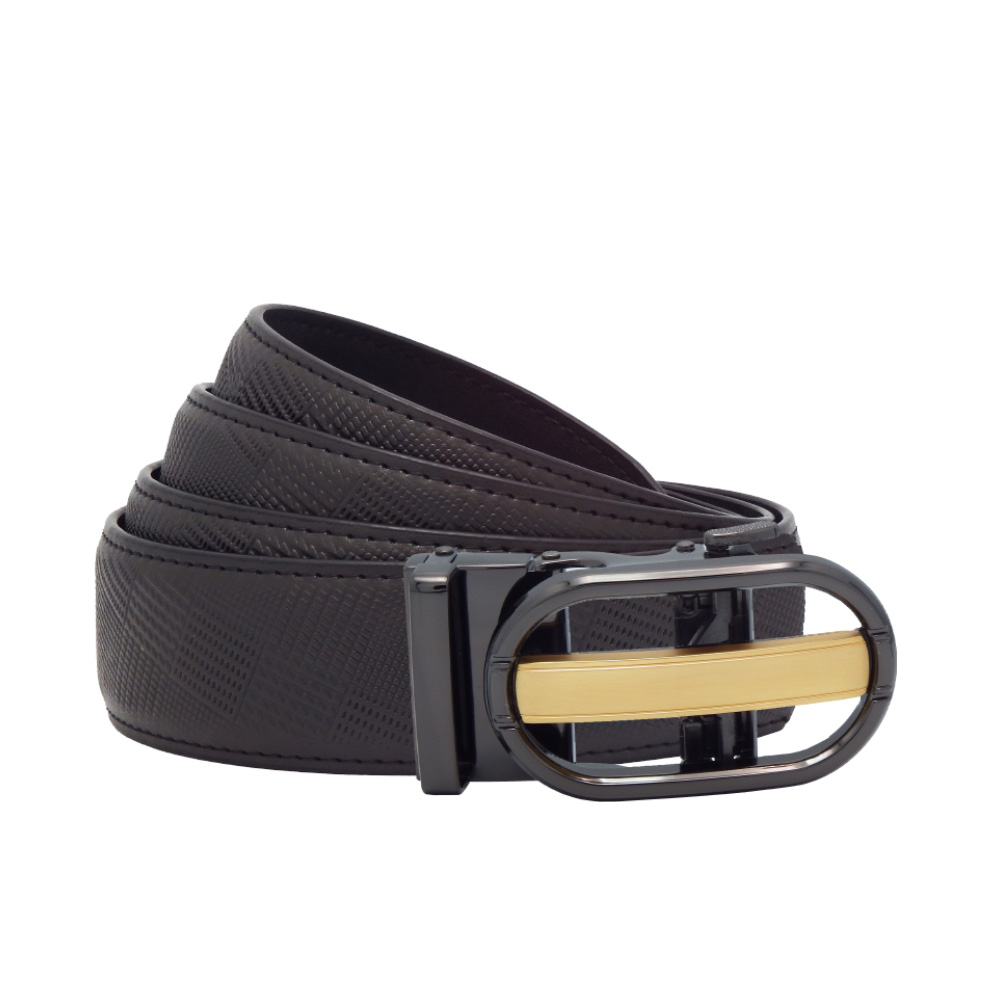 5001NU7012 کمربند مردانه چرم طبیعی مشکی مناسب استایل رسمی | Men’s genuine black leather belt suitable for formal style