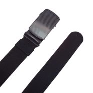کمربند مردانه کلیپ‌دار مدل KT4067 – مشکی، تنظیم سریع و بدون سوراخ / Men’s Clip-On Belt KT4067 – Black with Quick, Hole-Less Adjustment