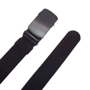 کمربند مردانه کلیپ‌دار مدل KT4067 – مشکی، تنظیم سریع و بدون سوراخ / Men’s Clip-On Belt KT4067 – Black with Quick, Hole-Less Adjustment