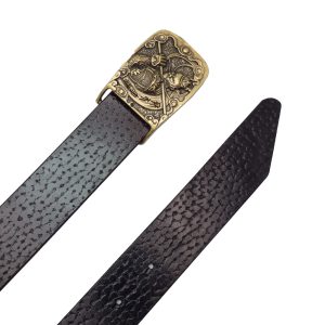 کمربند چرمی گاوی پرادا مناسب استایل رسمیPrada cowhide leather belt suitable for formal style