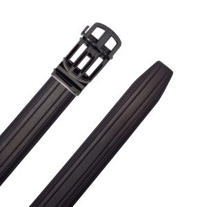 کمربند مردانه ریلی طبیعی اشبالت گاوی 5012NU7013 مشکی – Men's natural cowhide leather belt, black