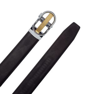 کمربند مردانه ریلی طبیعی اشبالت گاوی 5005NU7012 مشکی – Men's natural cowhide leather belt, black