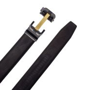 کمربند مردانه ریلی طبیعی اشبالت گاوی 5007NU7012 مشکی – Men's natural cowhide leather belt, black