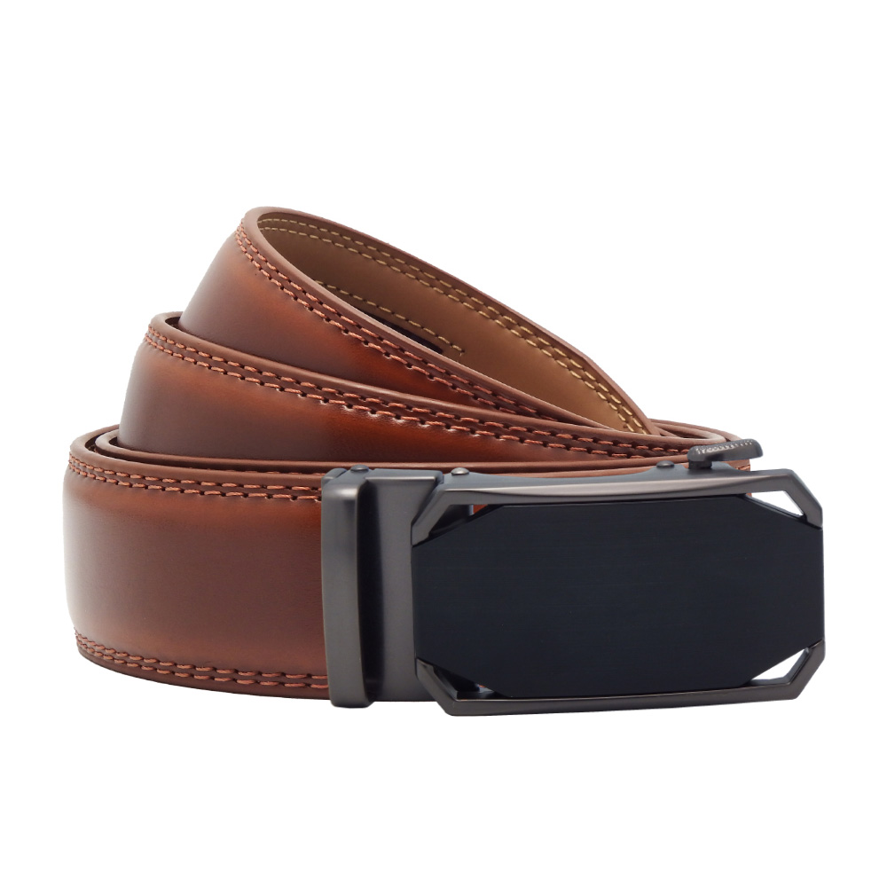 4001NU7024 کمربند مردانه ریلی چرم طبیعی 4001NU7024 عسلی – Men’s Genuine Leather Ratchet Belt, honey