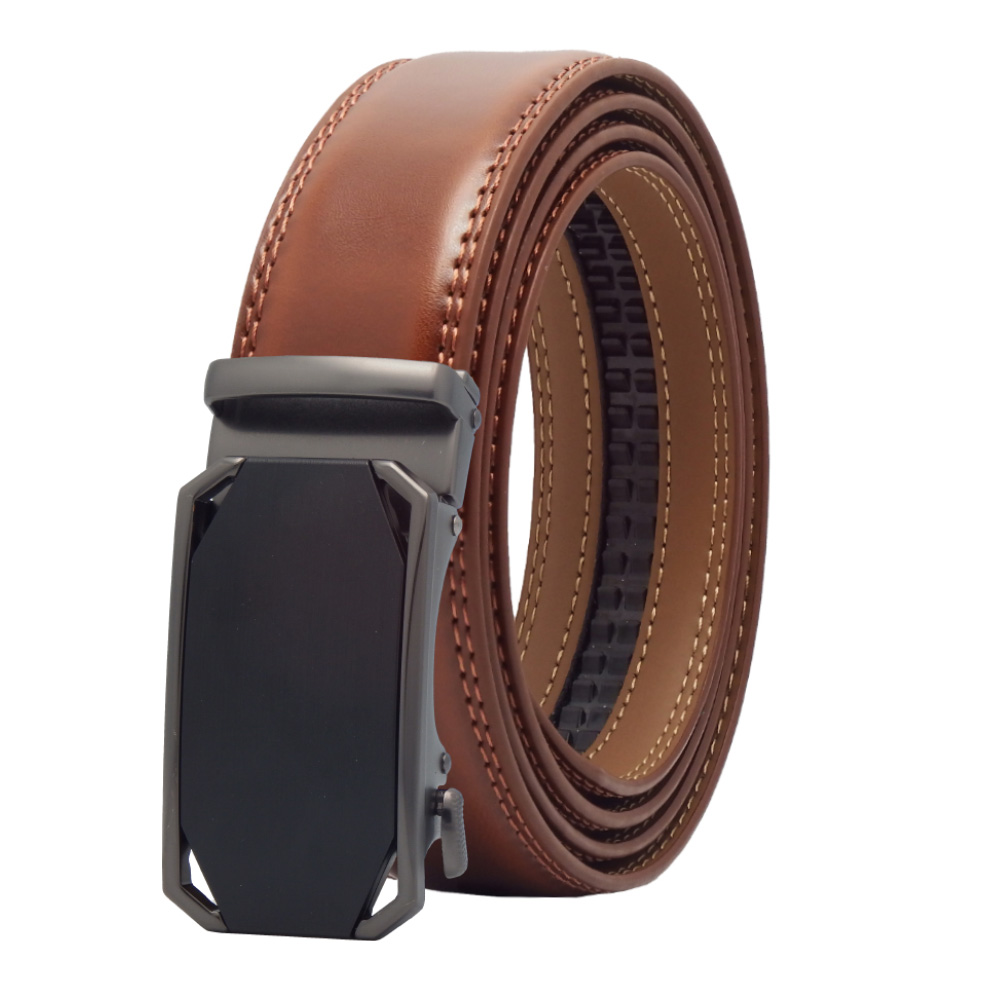4001NU7024 کمربند مردانه ریلی چرم طبیعی 4001NU7024 عسلی – Men’s Genuine Leather Ratchet Belt, honey