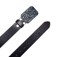 کمربند کابوی غربی با سگک حکاکی شده - چرم PU ممتاز KT5059IN7035