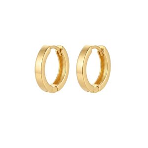 گوشواره حلقه‌ای استیل طلایی E113s