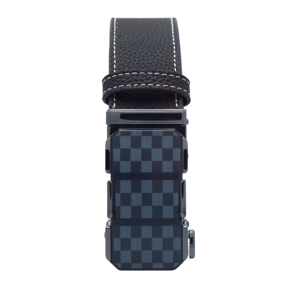6007NU6026 Men's Imported Genuine Leather Belt with Ratchet Buckle (Code 6007NU6026)کمربند چرم طبیعی وارداتی مردانه با سگک ریلی کد 6007NU6026