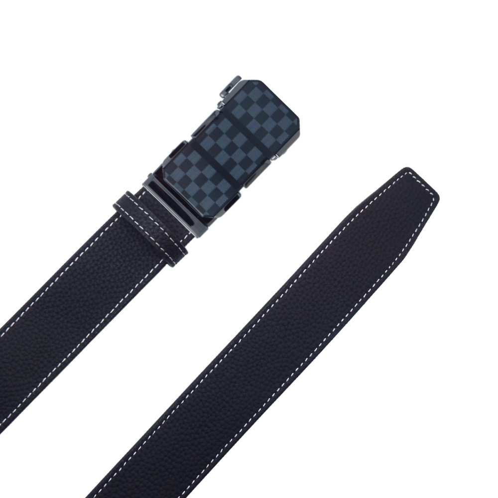 6007NU6026 Men's Imported Genuine Leather Belt with Ratchet Buckle (Code 6007NU6026)کمربند چرم طبیعی وارداتی مردانه با سگک ریلی کد 6007NU6026